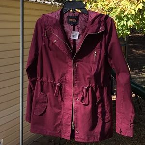 Light weight Burgundy jacket NWT